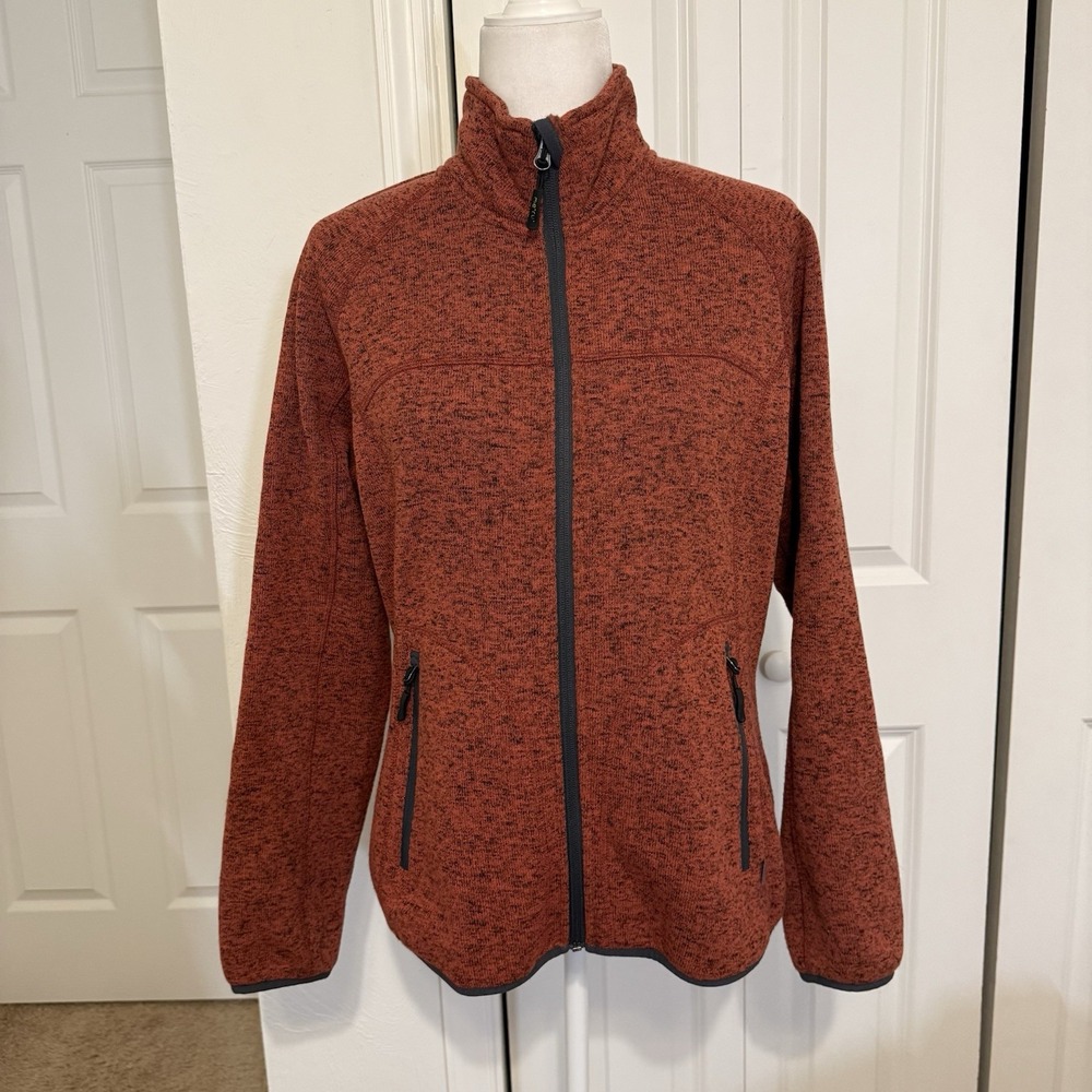 Meru Women's Terracotta The Origin Of Nature Fleece Jacket Size M